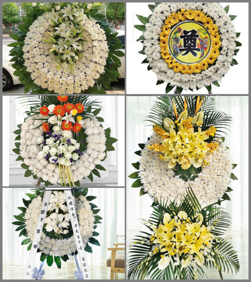 湖北孝感市大悟县大新镇建新村花圈速递